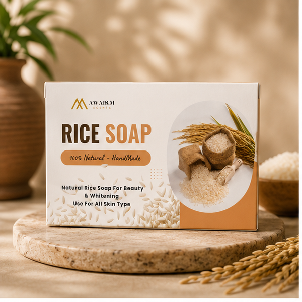 Natural Rice Soap | Brightening & Hand-Crafted